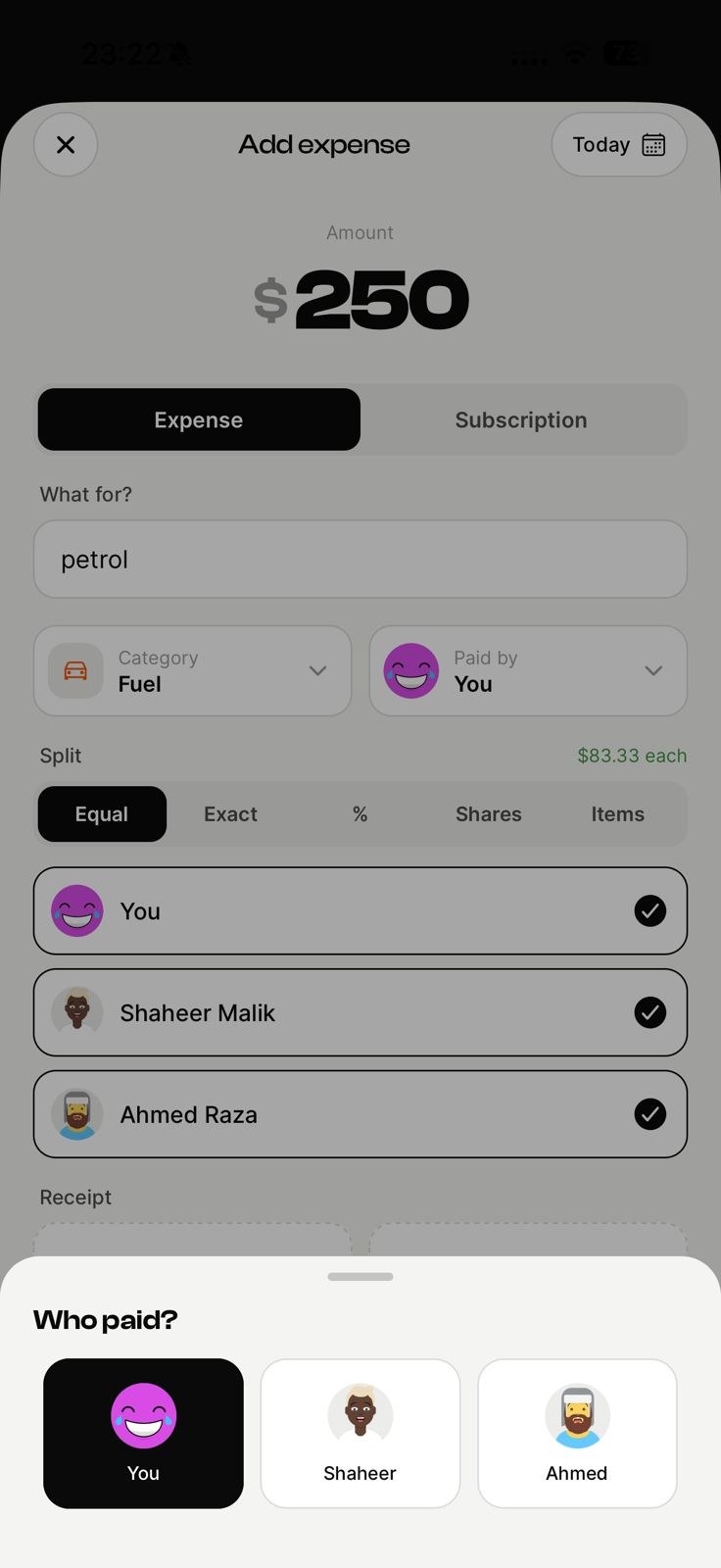 Recurring & subscriptions in EconoGlance